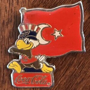Vintage Olympics Coca Cola Pins (2)-Turkey & Andorra